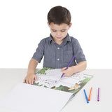 Melissa & Doug ABC 123 Dot-to-Dot Coloring Pad, Wild Animals