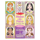 Melissa & Doug Make-a-Face Sticker Pad - Sparkling Princesses
