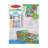 Melissa & Doug Canvas Painting Set: Animals - 3 Canvases, 8 Tubes of Paint