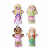 Melissa & Doug Storybook Friends Hand Puppets (Set of 4) - Princess, Fairy, Mermaid, and Ballerina