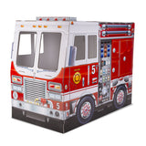 Melissa & Doug Fire Truck Indoor Corrugate Cardboard Playhouse (4 Feet Long)