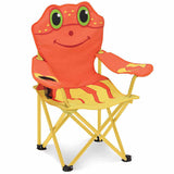 Melissa & Doug Sunny Patch Clicker Crab Folding Beach Chair with Carrying Case