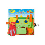 Melissa & Doug Sunny Patch Blossom Bright Garden Tool Belt Set With Gloves, Trowel, Watering Can, and Pot