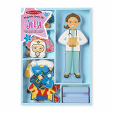 Melissa & Doug Julia Magnetic Dress-Up Wooden Doll Pretend Play Set (25+pc)