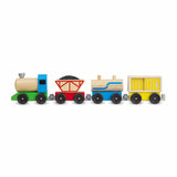 Melissa & Doug Cargo Train - Classic Wooden Toy (4 linking cars, approx. 5 inches long each)