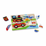 Melissa & Doug Vehicles Wooden Chunky Jigsaw Puzzle (20 pcs)