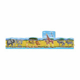 Melissa And Doug Safari 4-In-1 Jumbo Linking Floor Puzzle 96pc