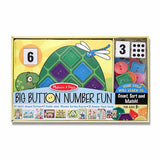 Melissa & Doug Big Button Number Fun Counting and Matching Activity Set Board Game