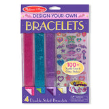 Melissa & Doug Design-Your-Own Bracelets With 100+ Sparkle Gem and Glitter Stickers