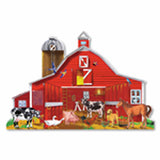 Melissa And Doug Farm Friends Jumbo Floor Puzzle 32pc