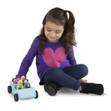 Melissa & Doug Road Trip Wooden Toy Car and 4 Poseable Dolls (4-5 inches each)
