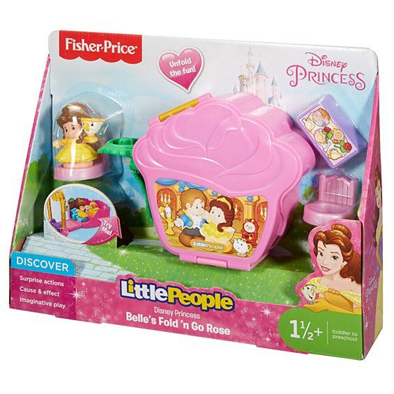 Fisher Price Disney Princess Belle's Fold 'n Go Rose by Little People DRH40