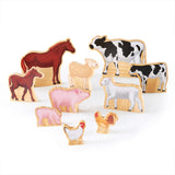 Guidecraft Wedgies Farm Animals Set 10  Pieces Set G1122