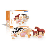 Guidecraft Wedgies Farm Animals Set 10  Pieces Set G1122