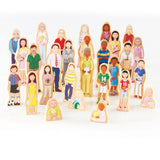 Guidecraft Wedgies Multi-Cultural Family 28 Pieces Set G1123