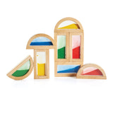 Guidecraft Rainbow Blocks – Sand 8 pieces Set G3014