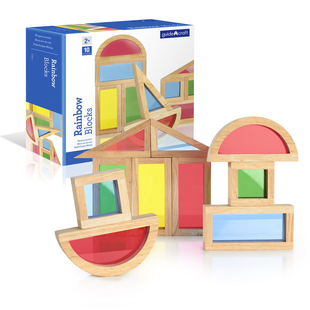 Guidecraft Rainbow Blocks 10 Pc Set G3015
