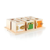 Guidecraft Peekaboo Lock Boxes Set of 6  G5058