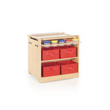 Guidecraft Desk to Easel Art Cart G51089