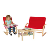 Guidecraft Kiddie Rocker Reading Area – Red G6491