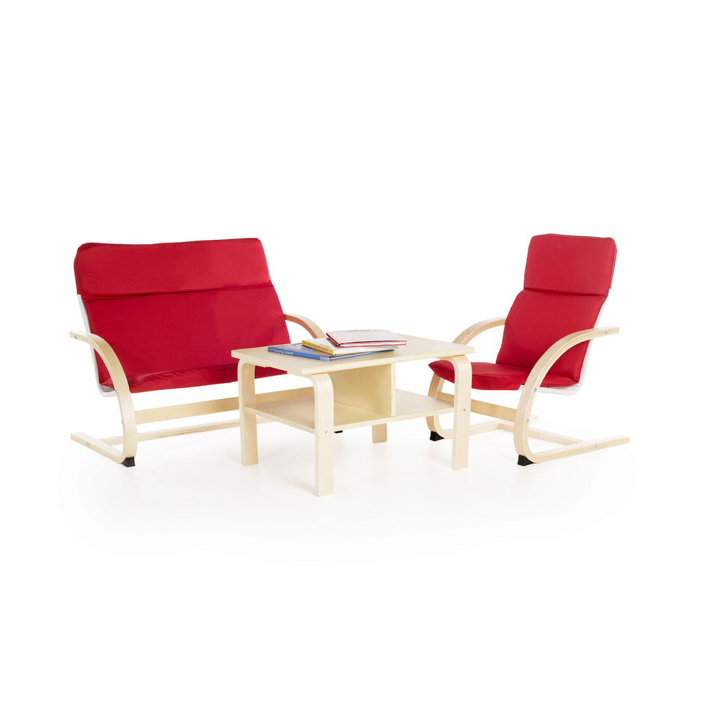 Guidecraft Kiddie Rocker Reading Area – Red G6491