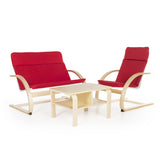 Guidecraft Nordic Rocker Reading Area – Red G6493