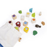 Guidecraft Sensory Stacking Blocks 17 pieces G6730