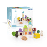 Guidecraft Sensory Stacking Blocks 17 pieces G6730