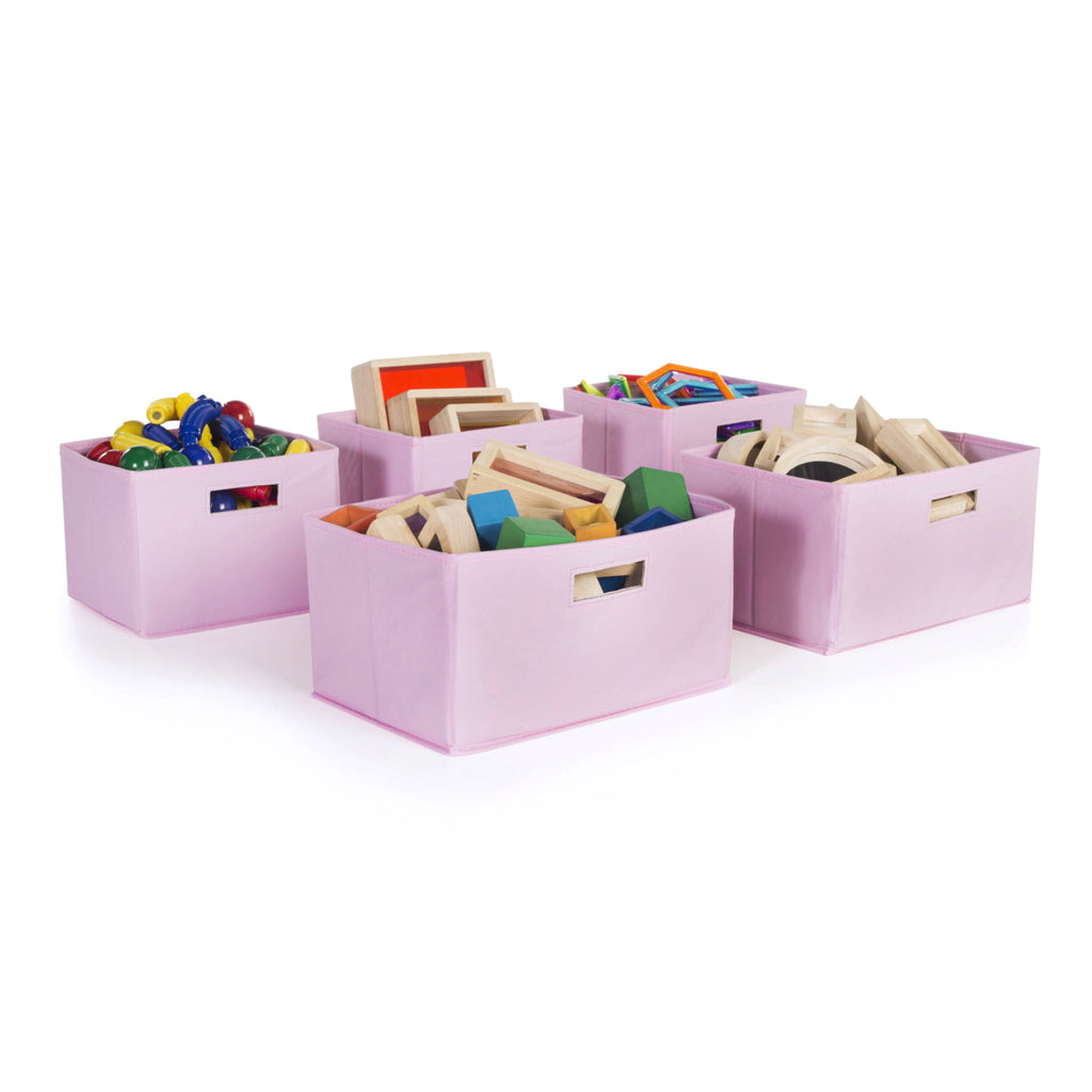 Guidecraft Pink Storage Bins-Set of 5 G85709