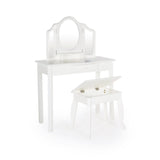 Guidecraft Classic White Vanity and Stool G85710