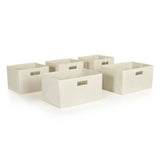 Guidecraft Tan Storage Bins – Set of 5 G86200