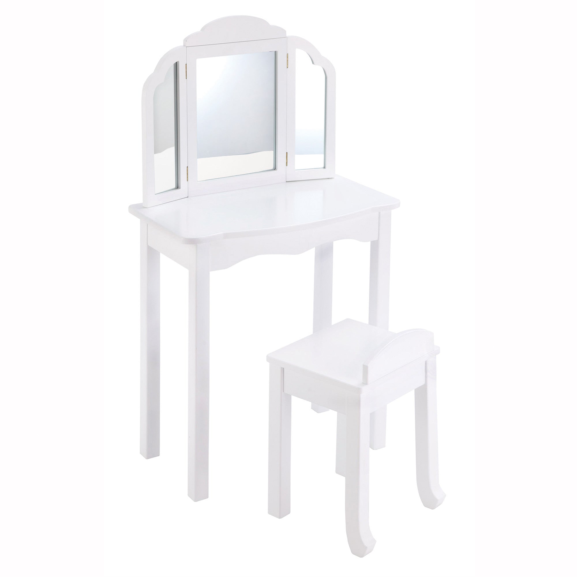 Guidecraft Expressions Vanity & Stool: White G87104