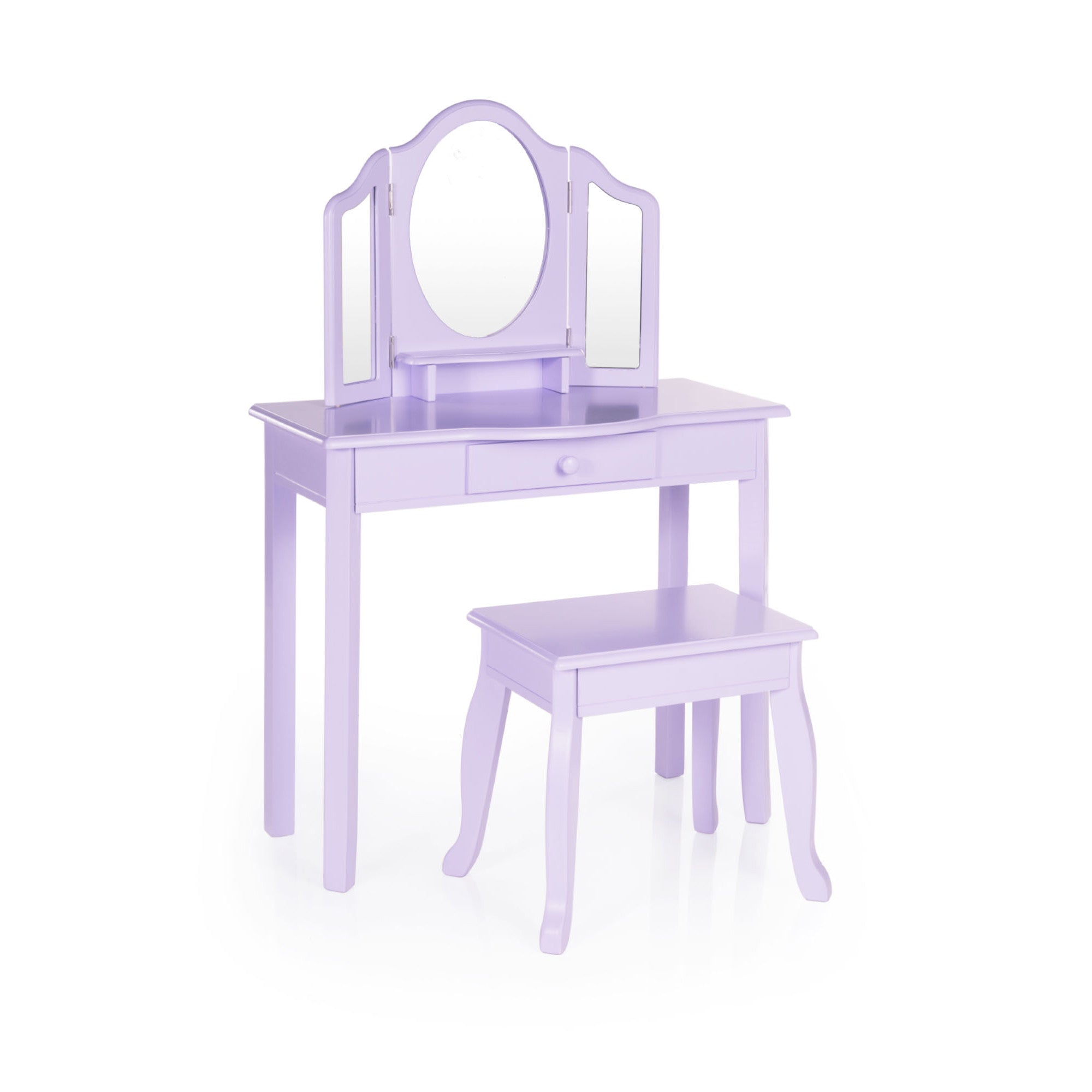 Guidecraft Vanity and Stool – Lavender  G87404