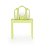 Guidecraft Vanity and Stool – Light Green G87405