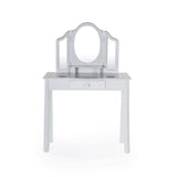 Guidecraft Vanity and Stool – Grey G87406