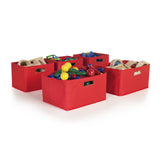 Guidecraft Red Storage Bins – Set of 5 G89001