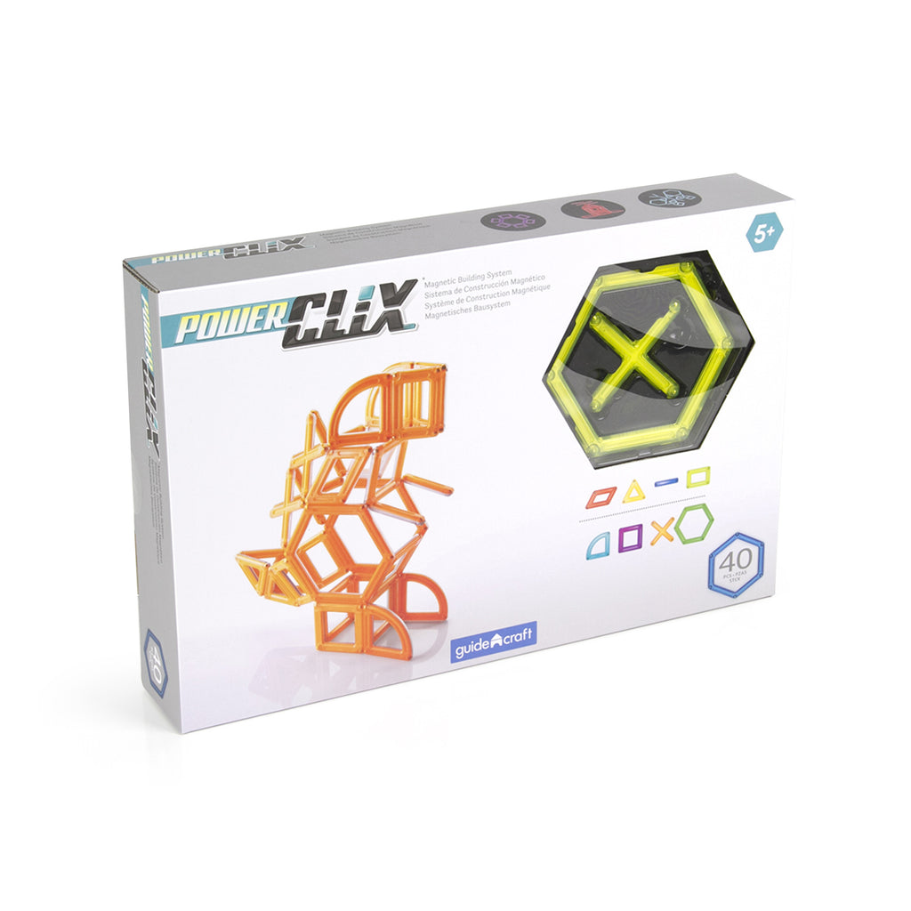 Guidecraft PowerClix® Creativity 40 Pc Set Yellow G9404