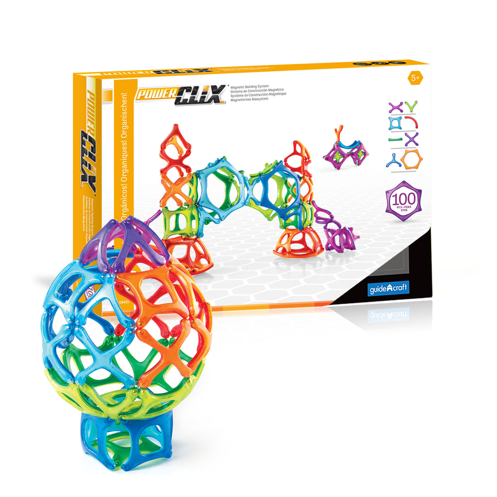 Guidecraft PowerClix® Organics 100 Piece Set G9433
