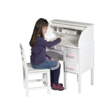 Guidecraft Jr. Roll-Top Desk – White G97301