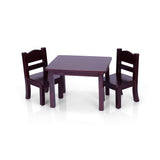 Guidecraft Doll Table & Chair Set – Espresso G98115