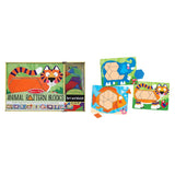 Melissa & Doug Animal Pattern Blocks Set With 5 Double-Sided Wooden Boards and 47 Multi-Shaped Blocks
