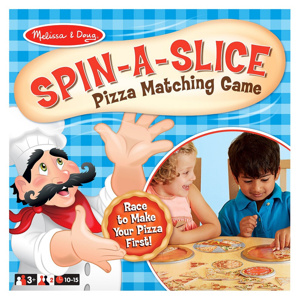 Melissa & Doug Spin-a-Slice Pizza Matching Game for Kids (72pc Plus Spinner)