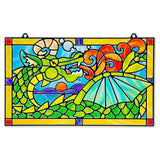 Melissa & Doug Stained Glass Made Easy Craft Kit: Dragon - 170+ Stickers