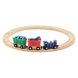 Melissa & Doug Farm Animal Wooden Train Set (12+pc)