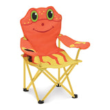 Melissa & Doug Sunny Patch Clicker Crab Folding Beach Chair with Carrying Case