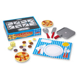 Melissa and Doug Kids' Wooden Flip & Serve Toy Pancake Set