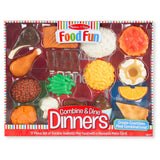 Melissa & Doug Food Fun Combine & Dine Dinners - Red
