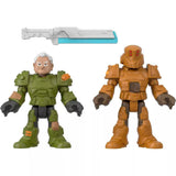 Bundle of 2 |Imaginext Disney Pixar Action Figure 2-Pack (Darby Steel & ZAP Patrol + Buzz Lightyear & Alisha Hawthorne)