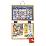 Melissa & Doug Deluxe Wooden Magnetic Calendar With 134 Magnets