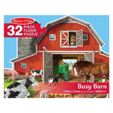 Melissa & Doug Busy Barn Shaped Floor Puzzle